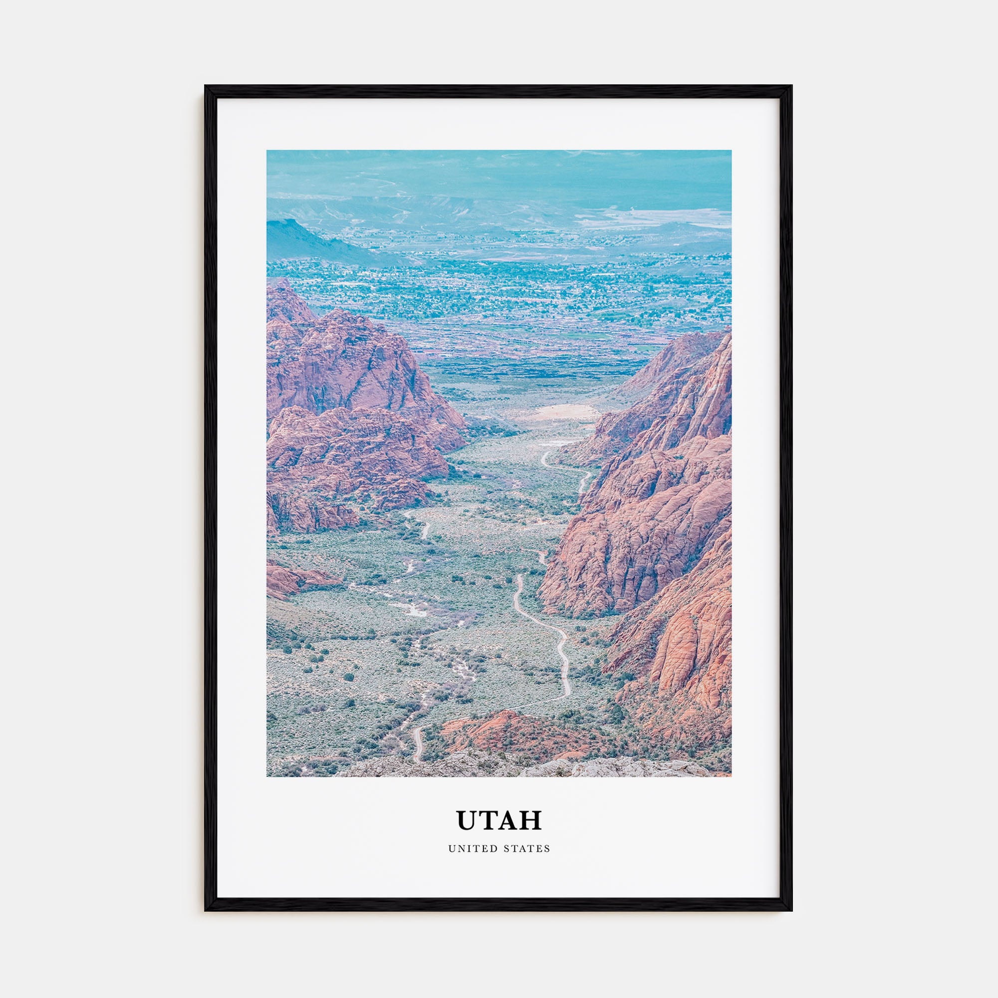Utah Portrait Color No 1 Poster