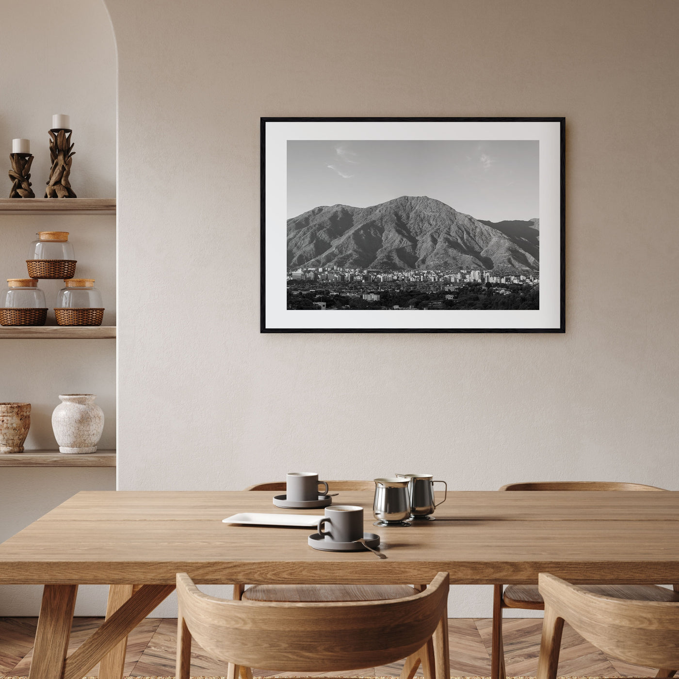 Venezuela Landscape B&W Poster
