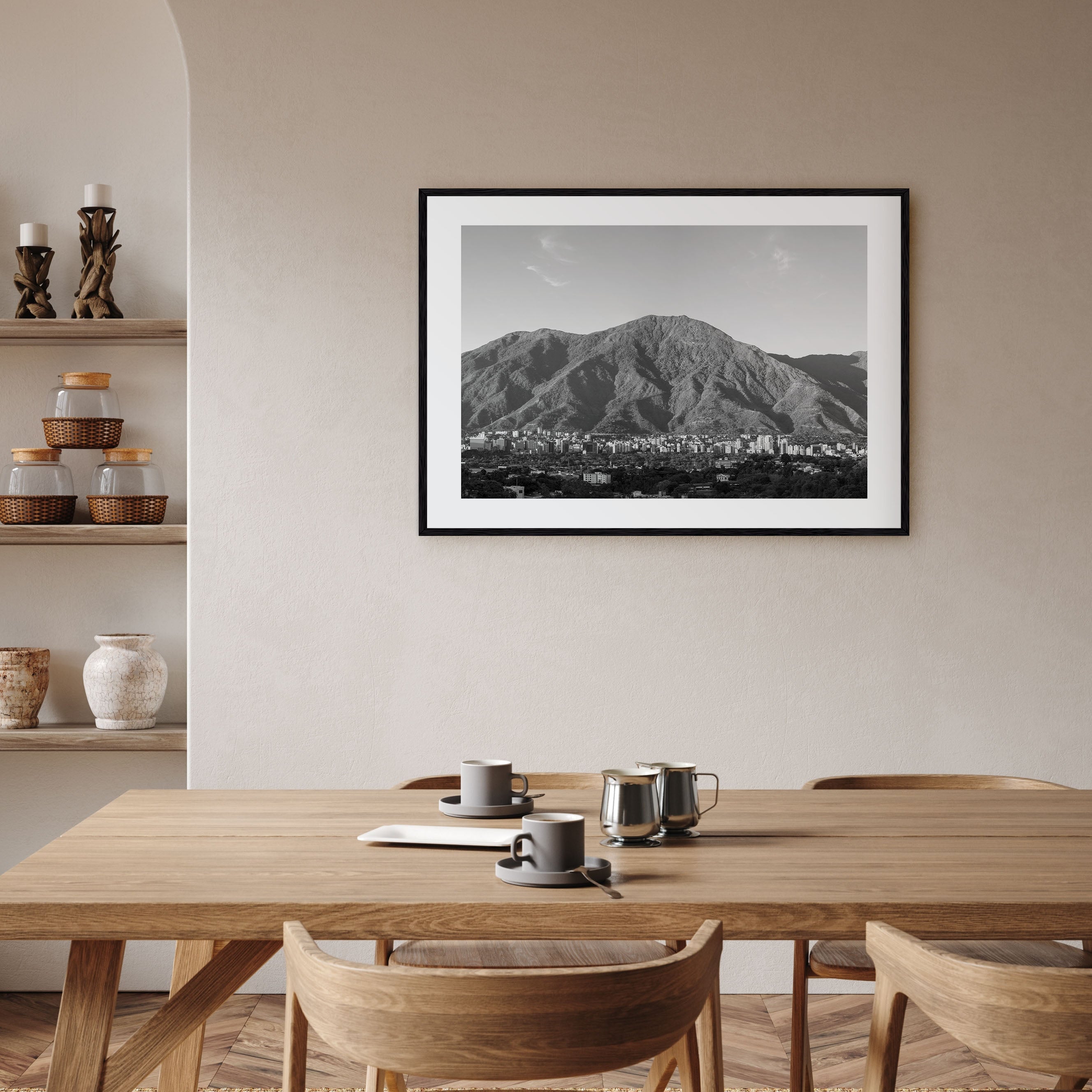 Venezuela Landscape B&W Poster