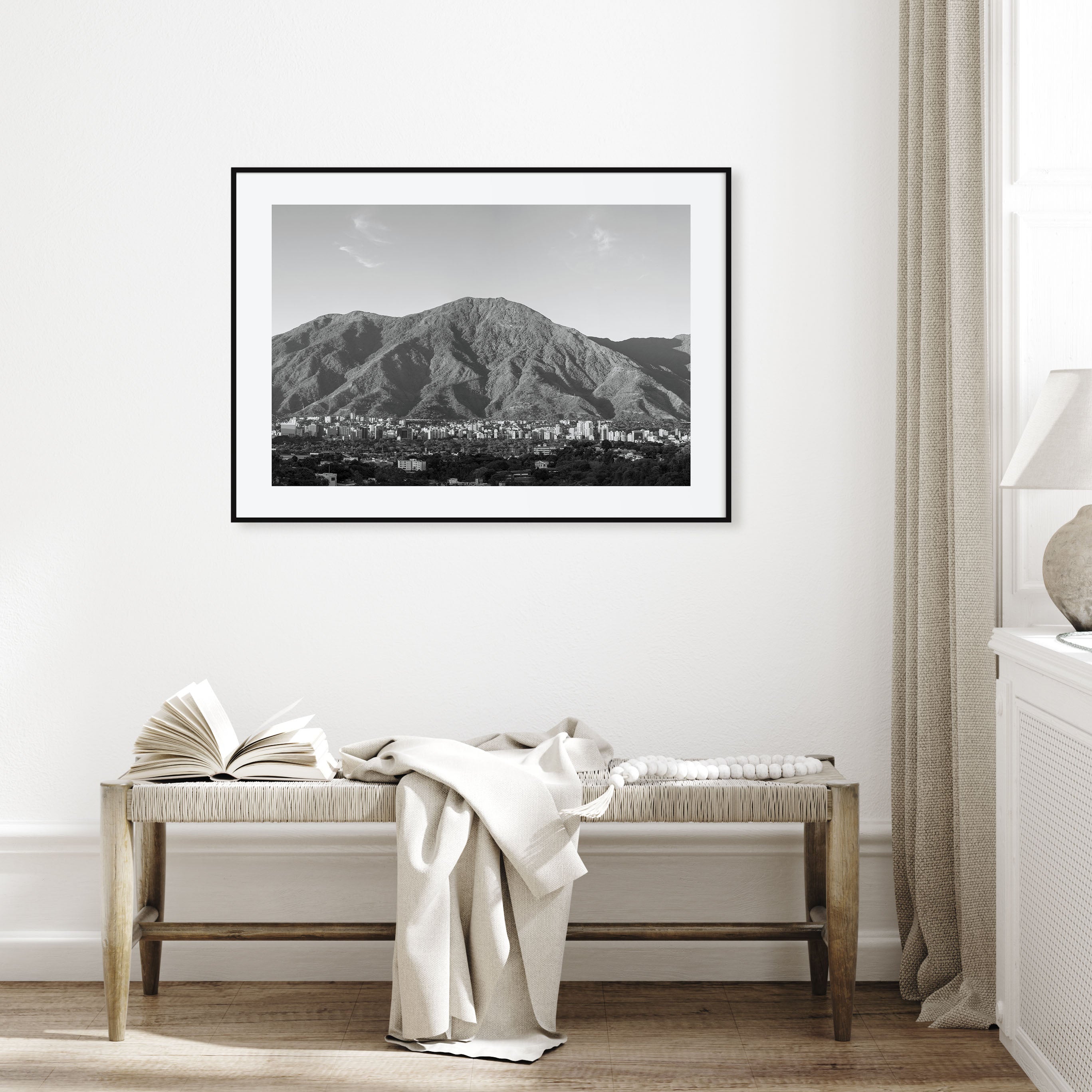 Venezuela Landscape B&W Poster