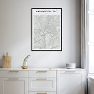 Washington, D.C. Map Portrait Poster