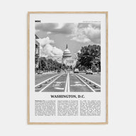 Washington, D.C. Travel B&W No 1 Poster