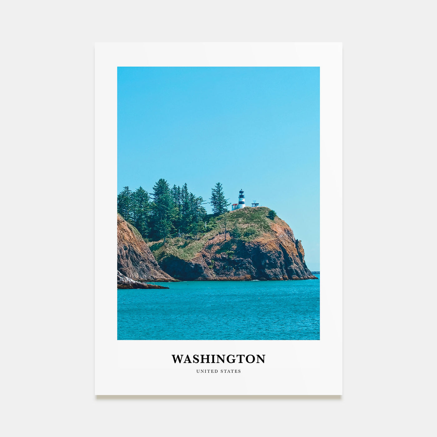 Washington (State) Portrait Color Poster