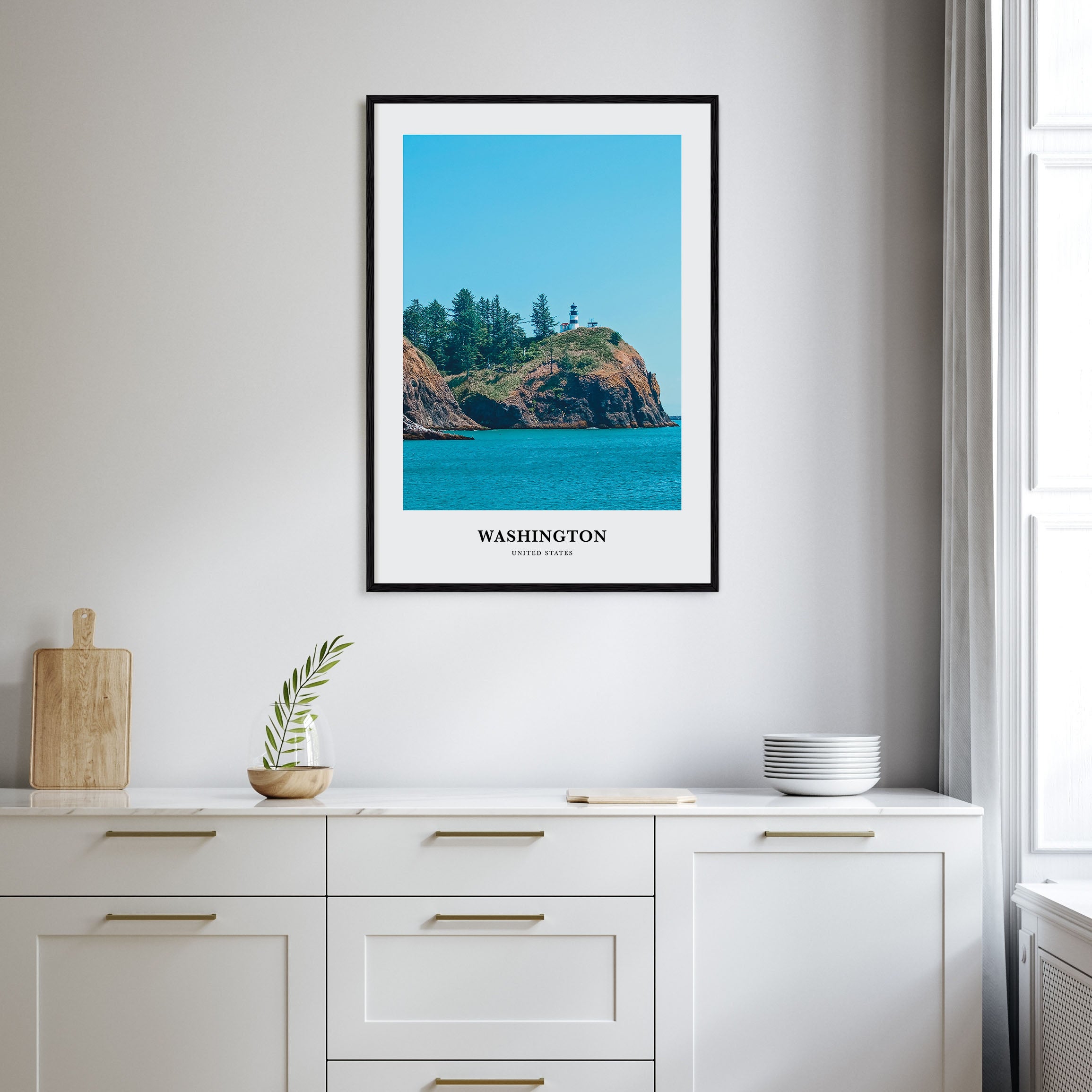 Washington (State) Portrait Color Poster