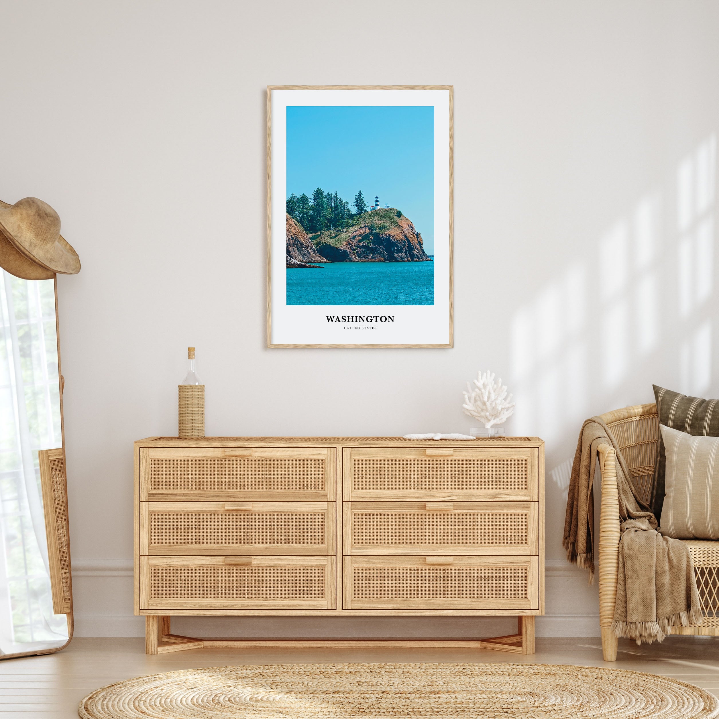 Washington (State) Portrait Color Poster