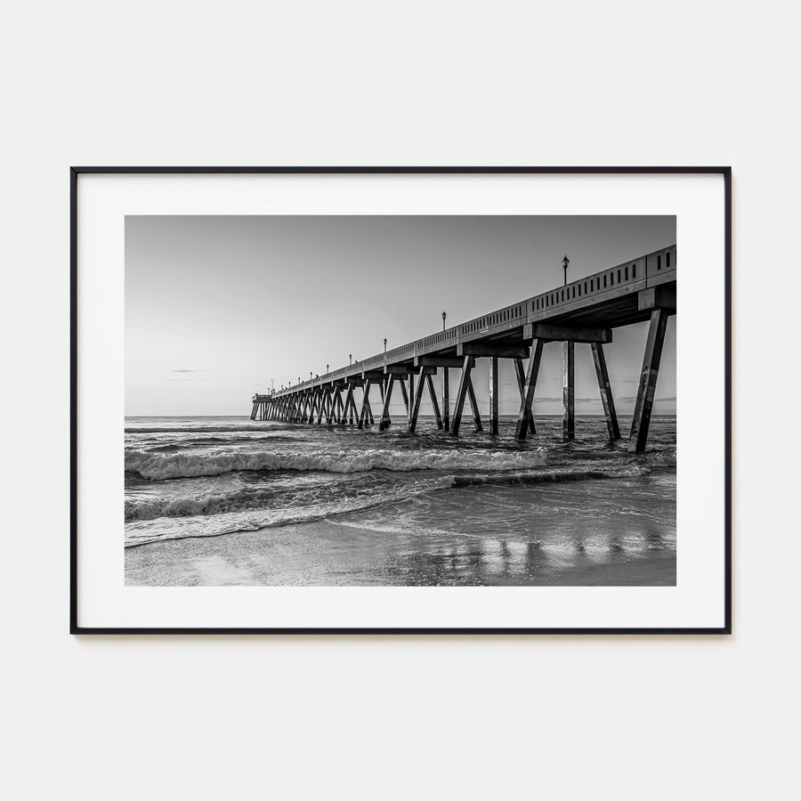 Wilmington, North Carolina Landscape B&W Poster