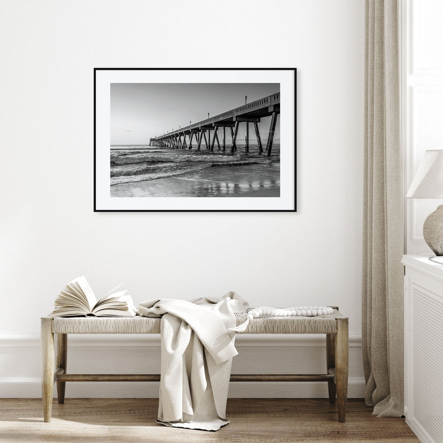 Wilmington, North Carolina Landscape B&W Poster