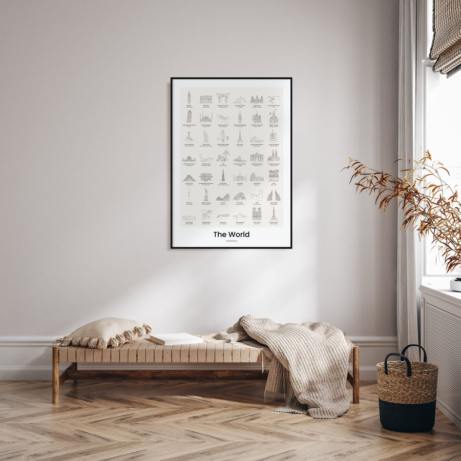 World Bucket Bucket List Poster