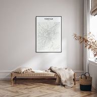 Yerevan Map Portrait Poster