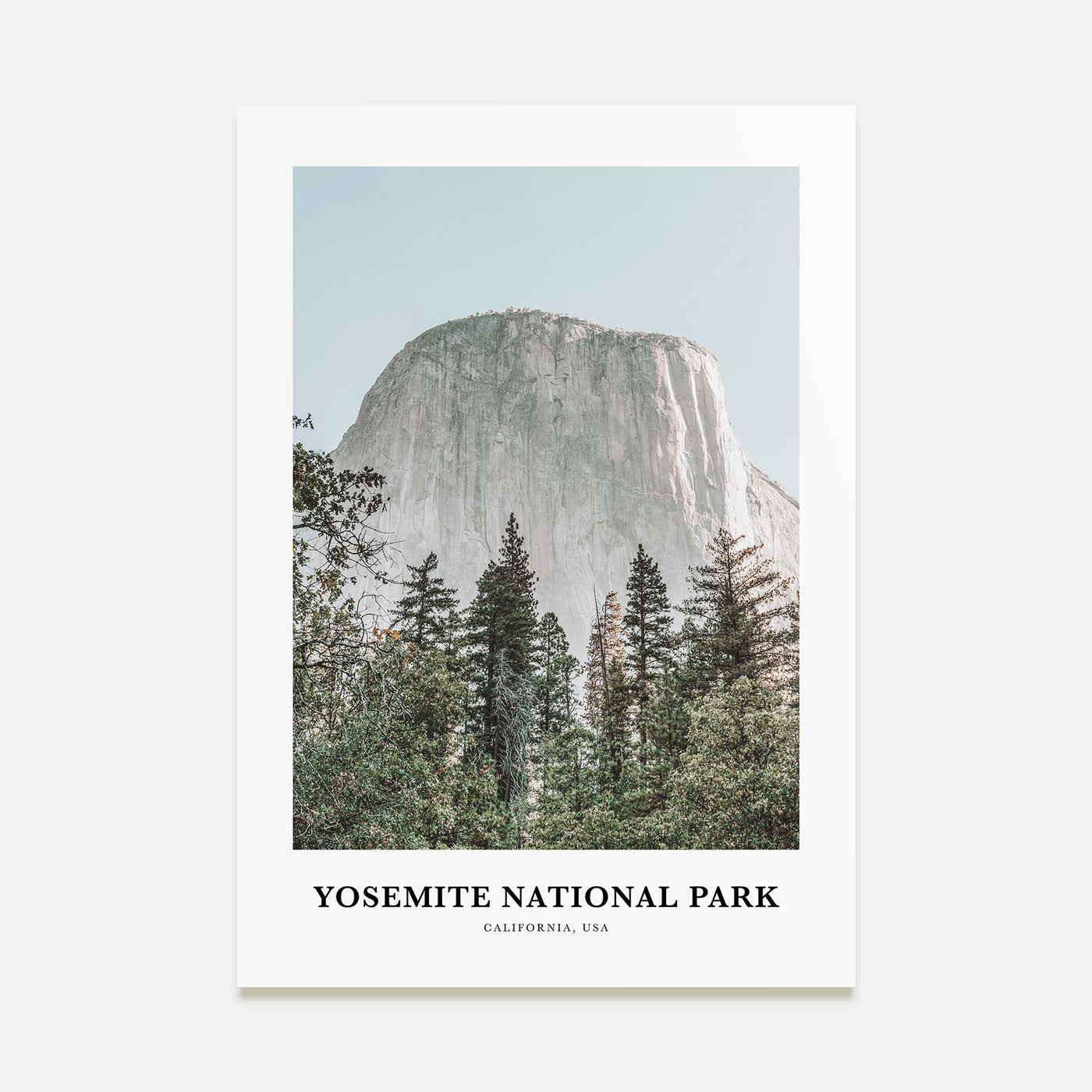 Yosemite National Park Portrait Color Poster