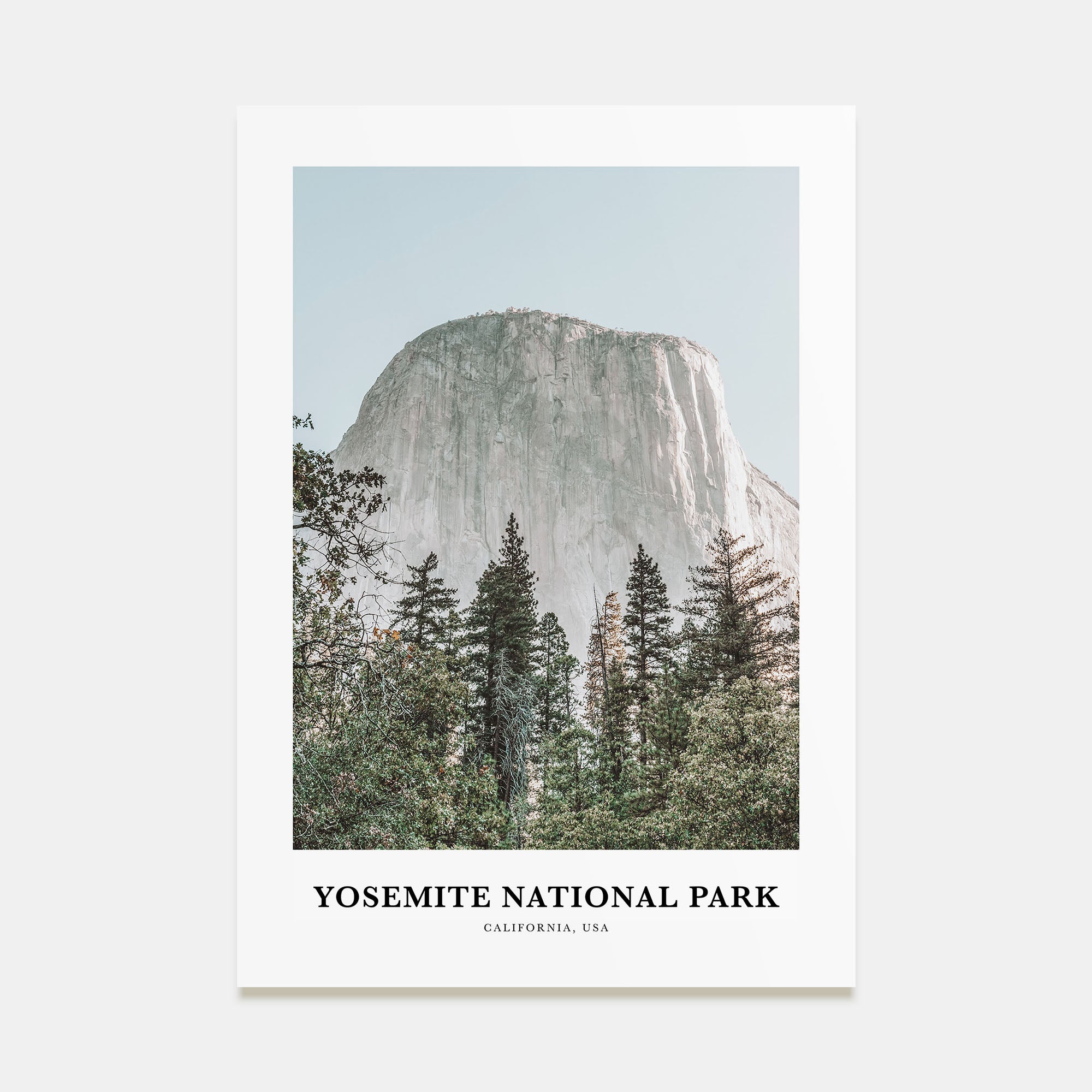 Yosemite National Park Portrait Color Poster